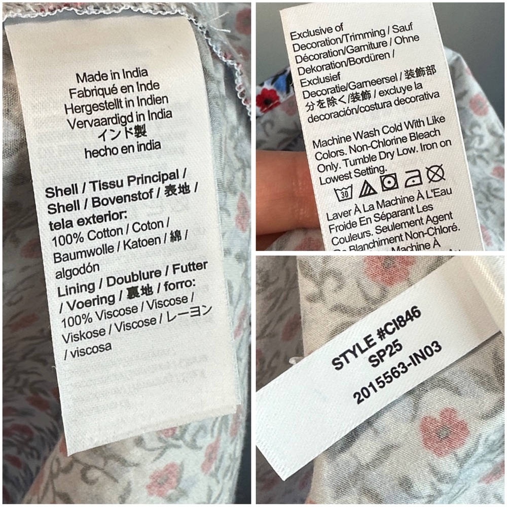 J.Crew Poppy Cotton Poplin Meadow Midi Dress Size ST - Picture 12 of 16
